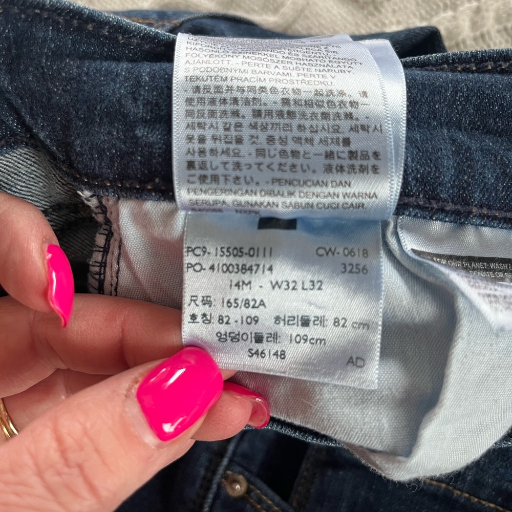 Levi’s 505 Straight Dark Wash Women’s Jeans Women’s Size 14 or 32x32 - Picture 12 of 16